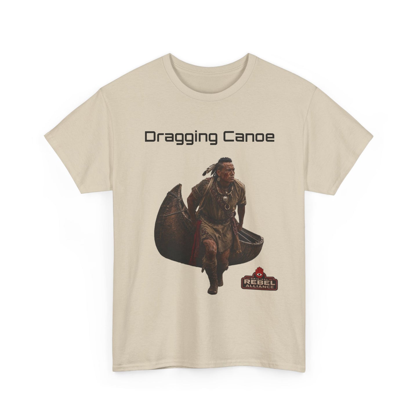 Dragging Canoe Canoe Warrior T-Shirt — Native American Historical Tribute Tee