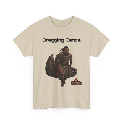 Dragging Canoe Canoe Warrior T-Shirt — Native American Historical Tribute Tee