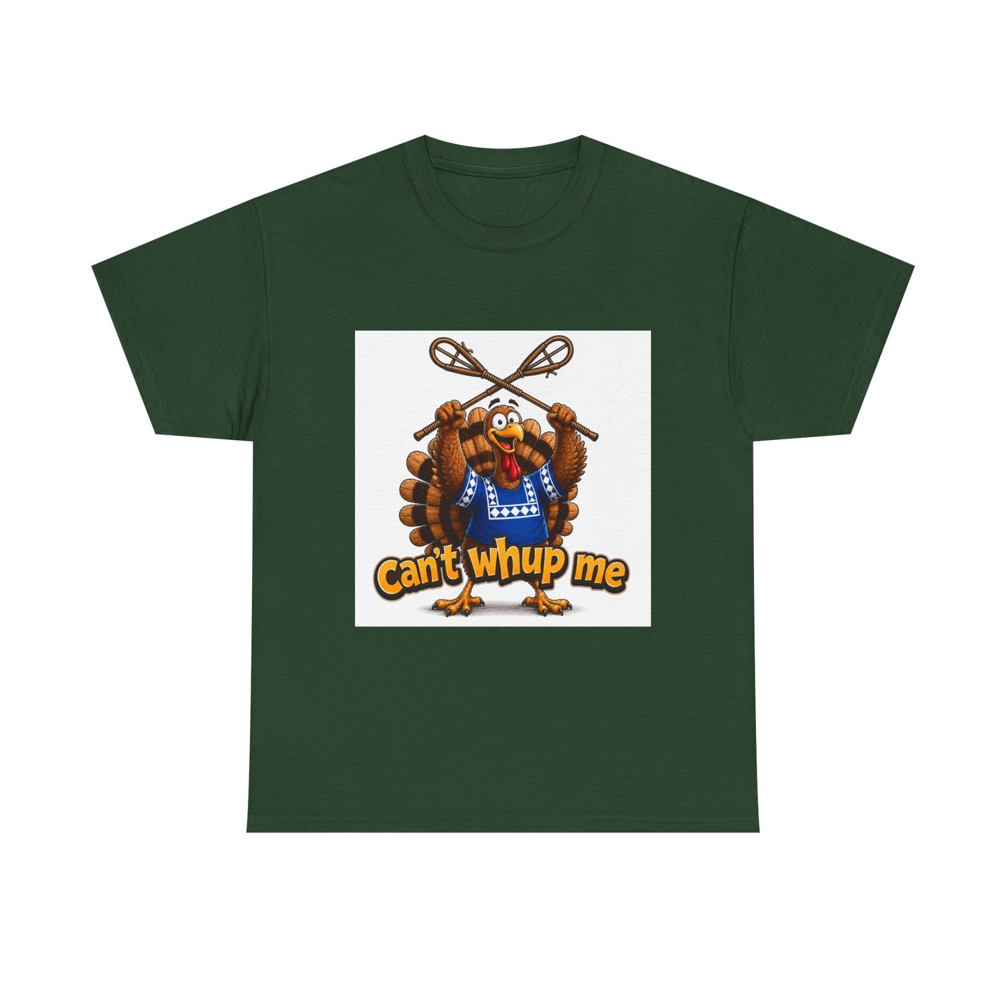 Turkey Mascot Tee — 'Can't Whup Me' Funny Thanksgiving T‑Shirt
