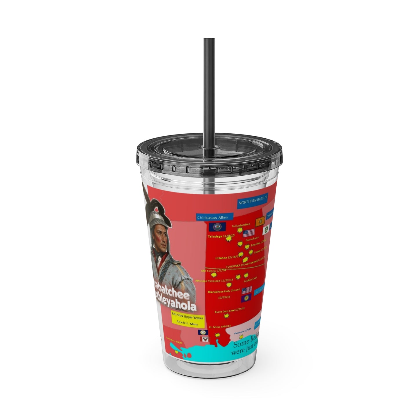 Opothleyahola Sunsplash Tumbler with Straw, 16oz