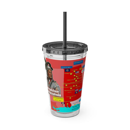Opothleyahola Sunsplash Tumbler with Straw, 16oz
