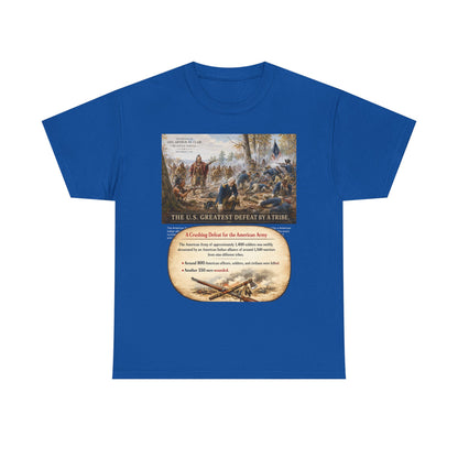 Chief Little Turtle Historical Battle Tee — "The U.S. Greatest Defeat by a Tribe" Cotton T-Shirt