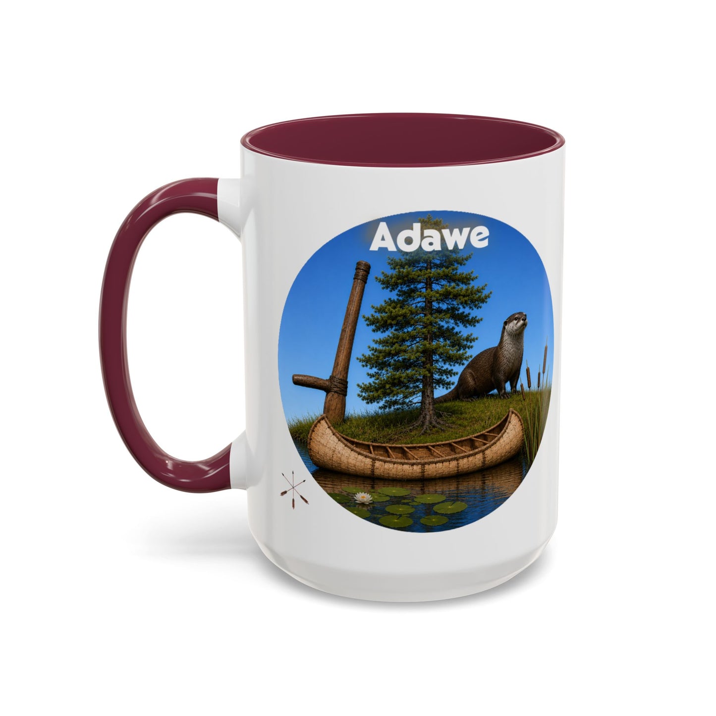 Ottawa Adawe Otter Canoe Mug — Nature Wildlife Coffee Cup (11oz & 15oz)