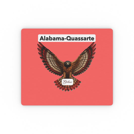 Alabama-Quassarte Eagle Rectangular Mouse Pad — Red Gaming/Office Desk Mat