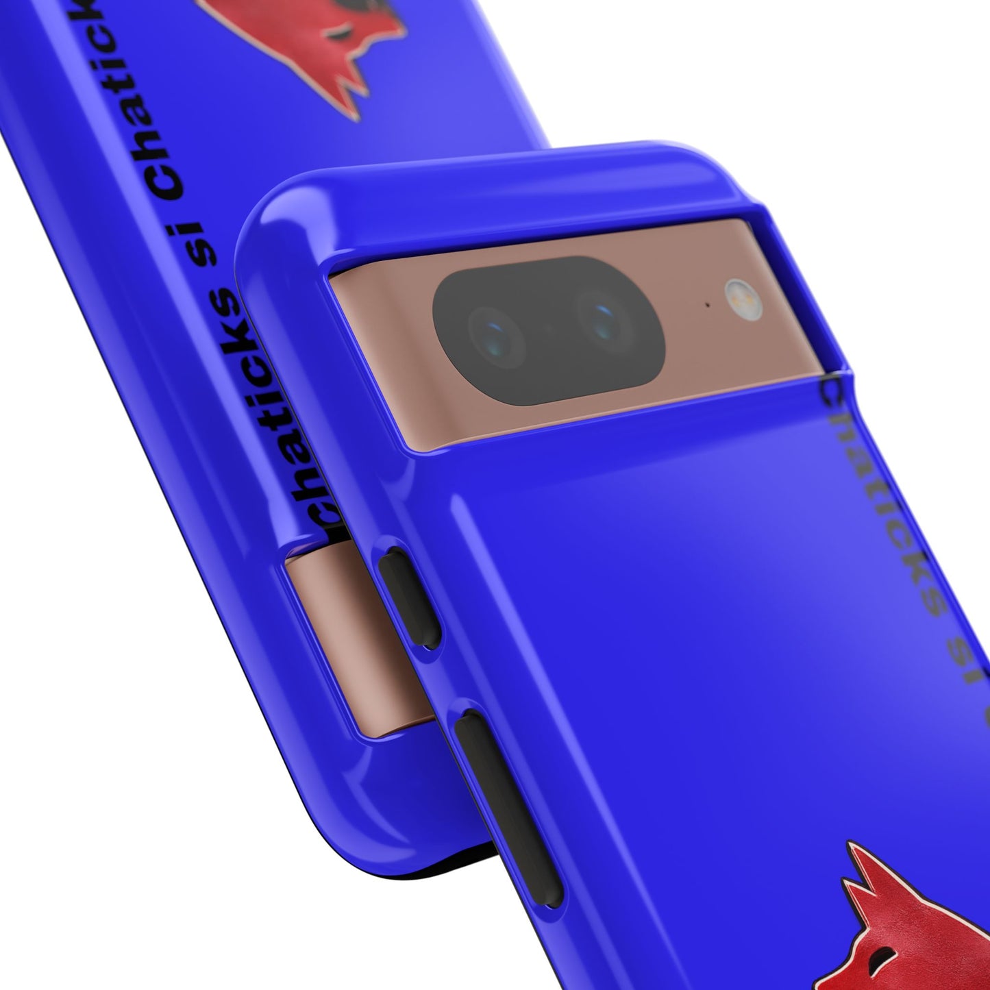 Pawnee Phone Case — Blue 'Chaticks si Chaticks' Wolf Logo Tough Case