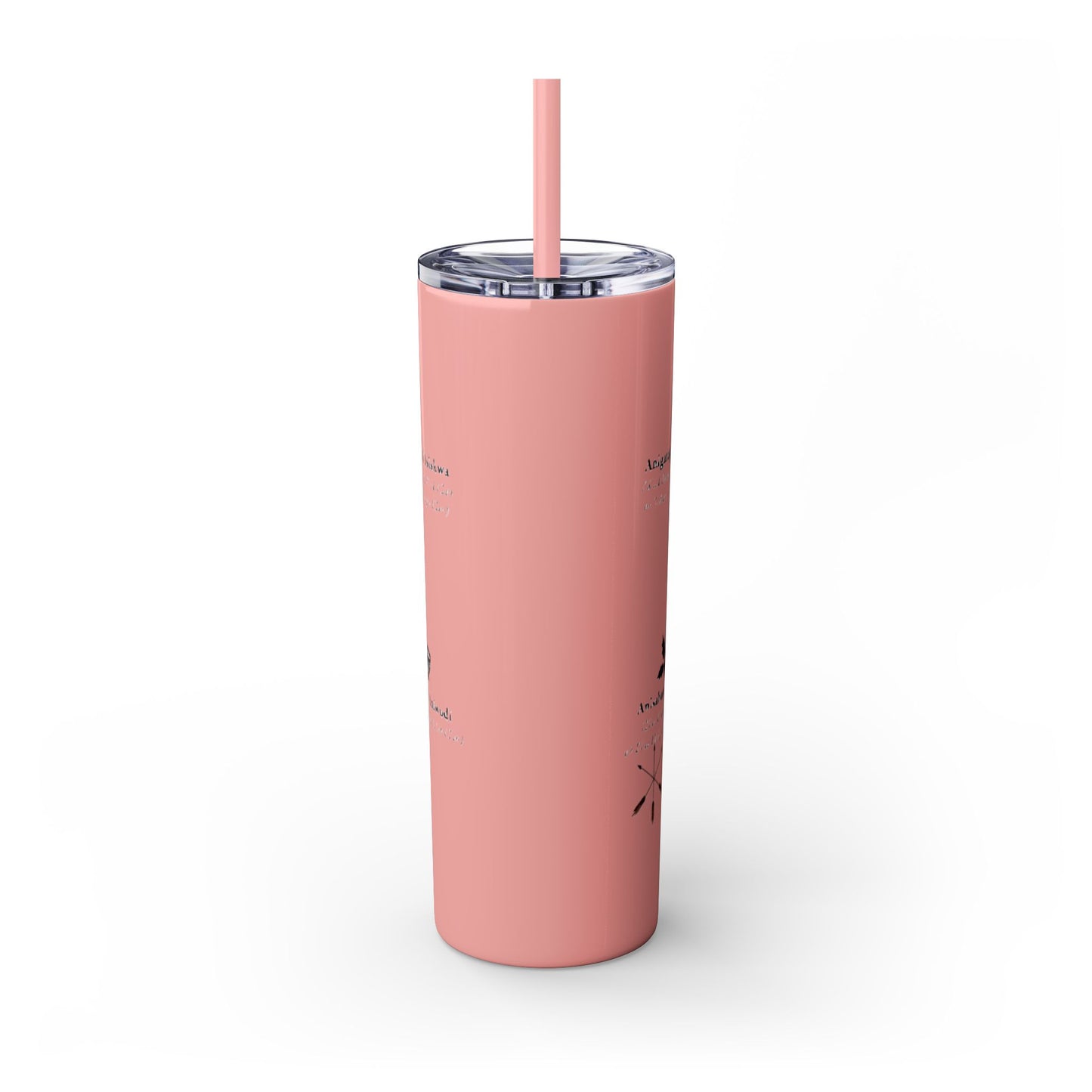 Cherokee 20oz Skinny Tumbler - Aniyunwiya Star Design with Straw
