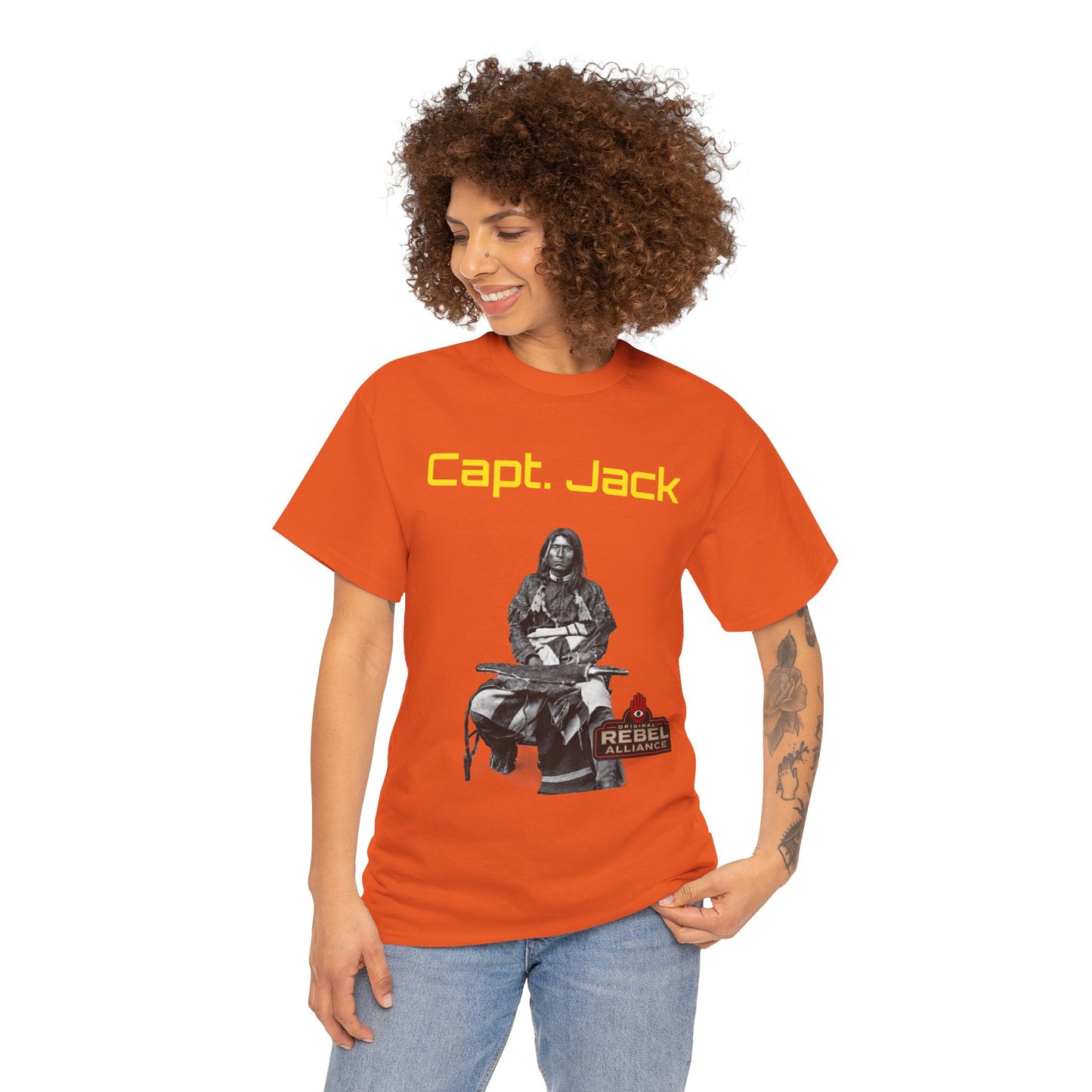 Capt. Jack Graphic Tee — Rebel Archer Vintage Arrow Back Print