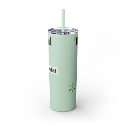 Wyandotte Skinny Tumbler with Straw, 20oz