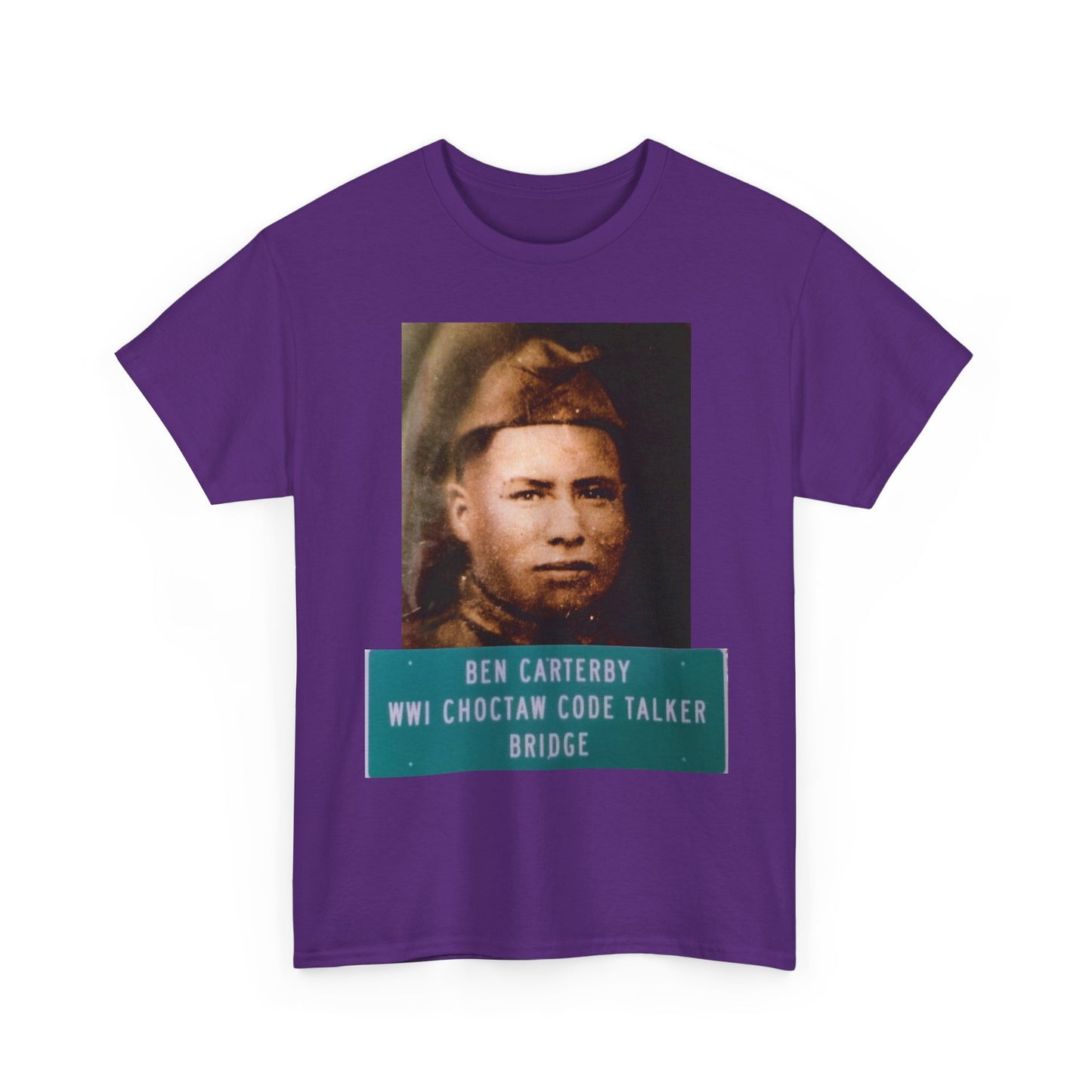 Ben Carterby Choctaw Code Talker T-Shirt — WWII Native American Veteran Tribute