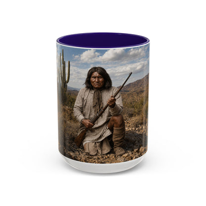 Ft. Sill Apache Desert Scene Coffee Mug — 'N'de' Southwest Landscape 11/15oz