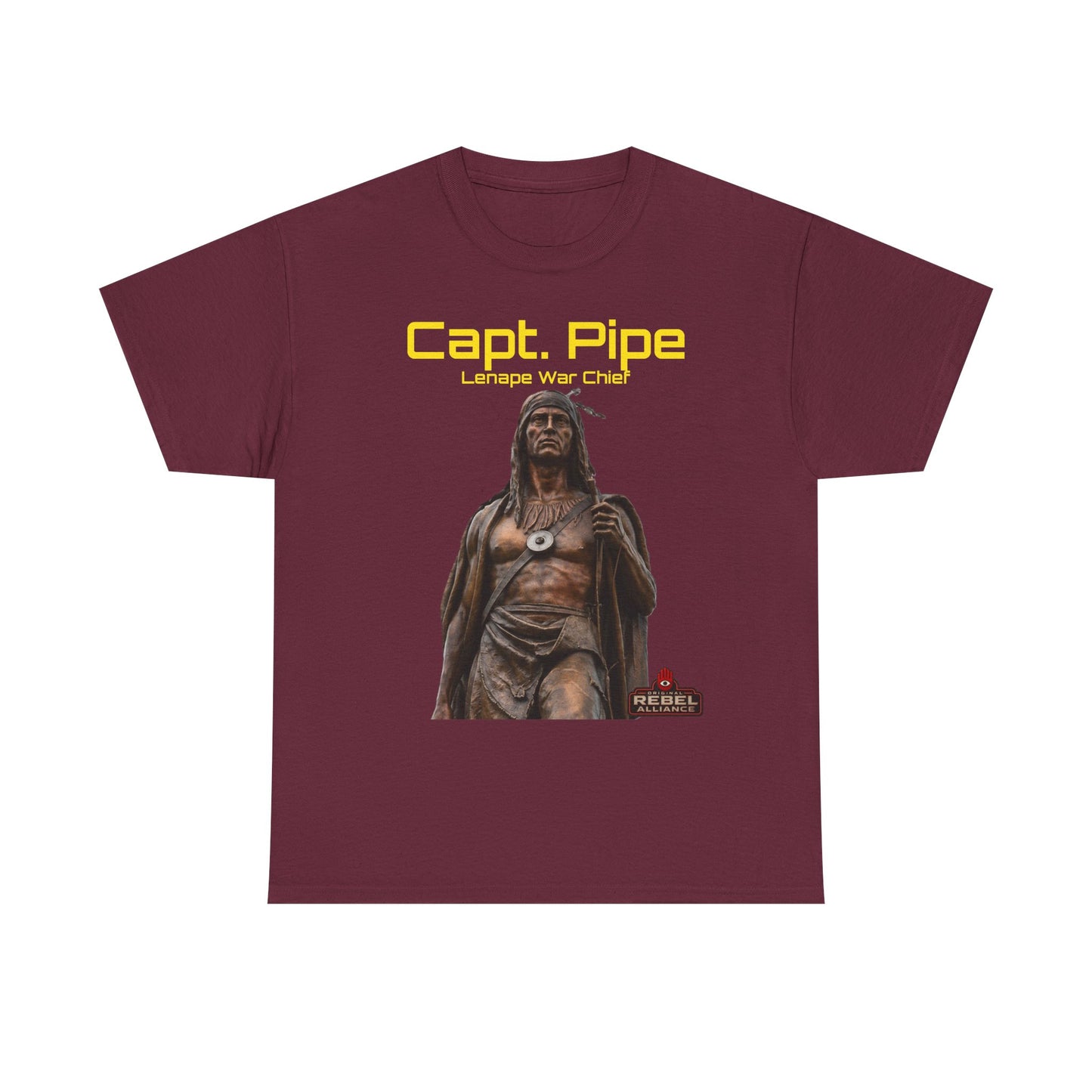 Capt. Pipe Lemape War Chief T‑Shirt — Native Warrior Graphic Tee