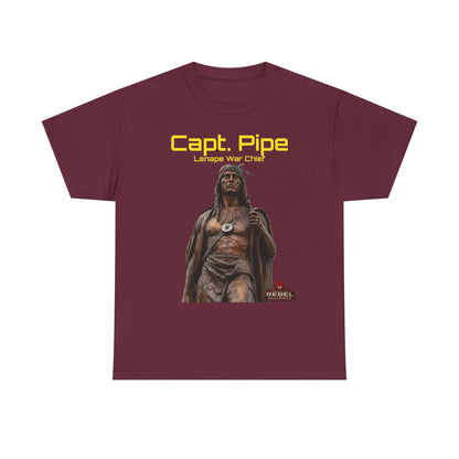 Capt. Pipe Lemape War Chief T‑Shirt — Native Warrior Graphic Tee