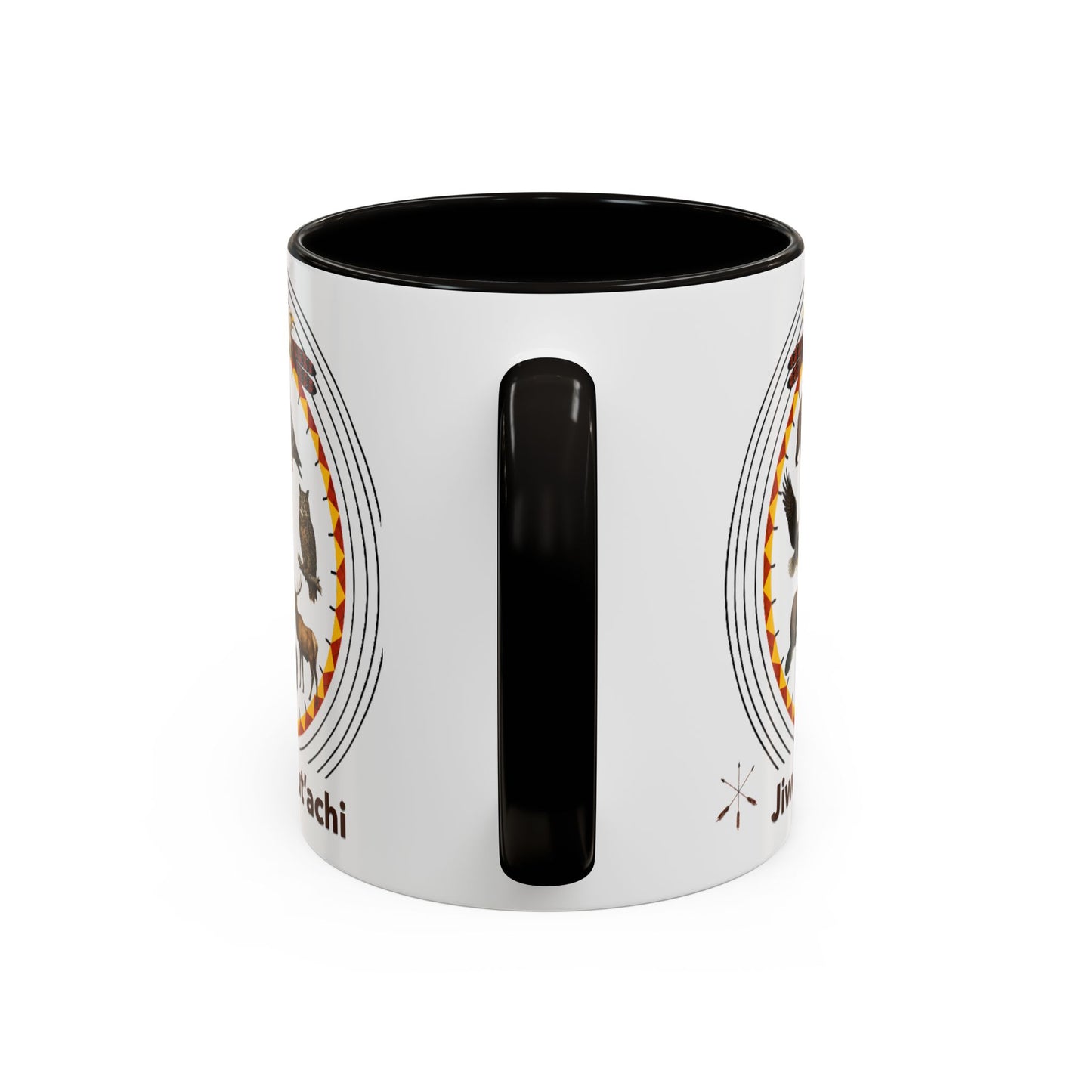 Otoe Missouria Native Animal Circle Mug – 'Jiwere-Nut'achi' Illustrated Coffee Cup (11oz/15oz)