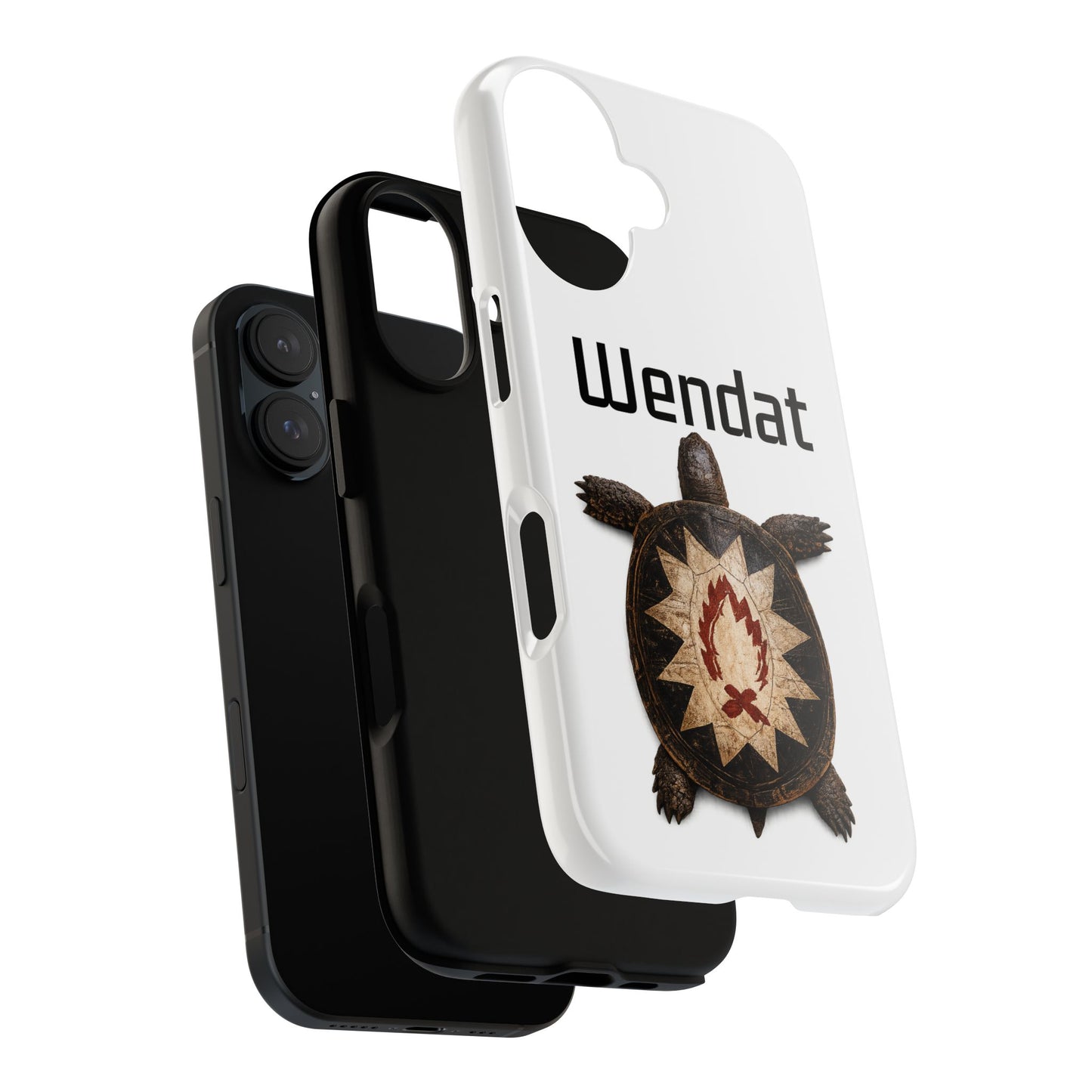 Wyandotte Wendat Turtle Phone Case — Indigenous Turtle Shield Design
