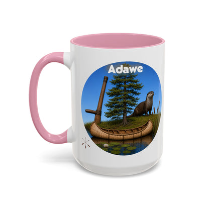 Ottawa Adawe Otter Canoe Mug — Nature Wildlife Coffee Cup (11oz & 15oz)
