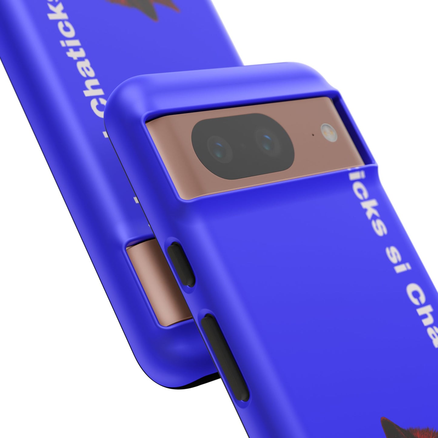 Pawnee Phone Case — Blue 'Chaticks si Chaticks' Wolf Logo Tough Case