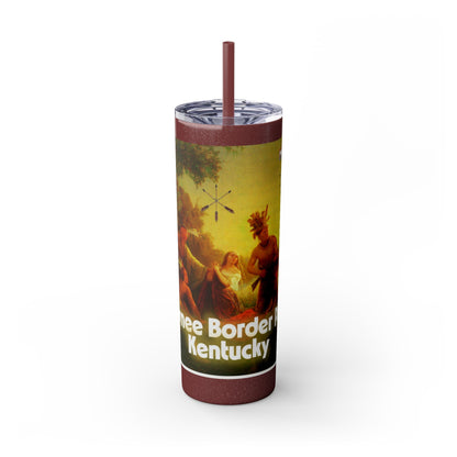 Shawnee Absentee Skinny Tumbler with Straw, 20oz
