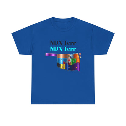 NDN Terr Oklahoma Map Tee — Native Pride Graphic T-Shirt with Arrows