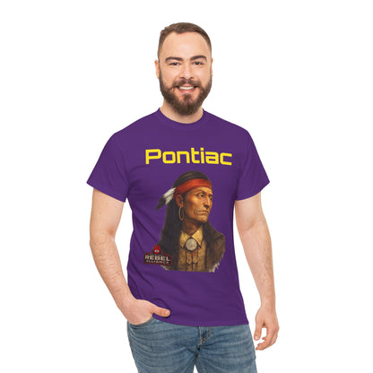 Pontiac Portrait T‑Shirt — Native Chief Graphic Tee