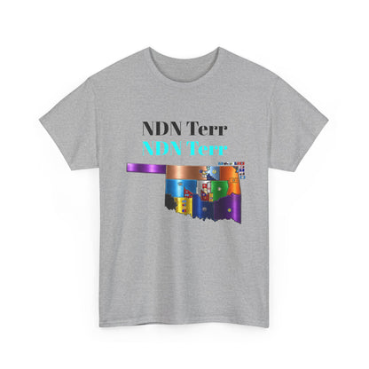 NDN Terr Oklahoma Map Tee — Native Pride Graphic T-Shirt with Arrows