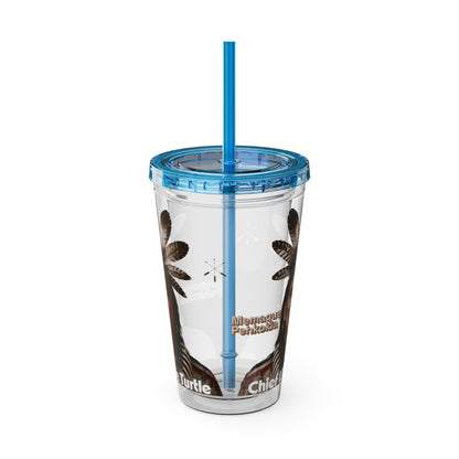 Miami Chief Little Turtle Sunsplash 16oz Tumbler with Straw