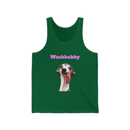 Washkubby Dog Tank Top – Funny Greyhound Tongue Tee