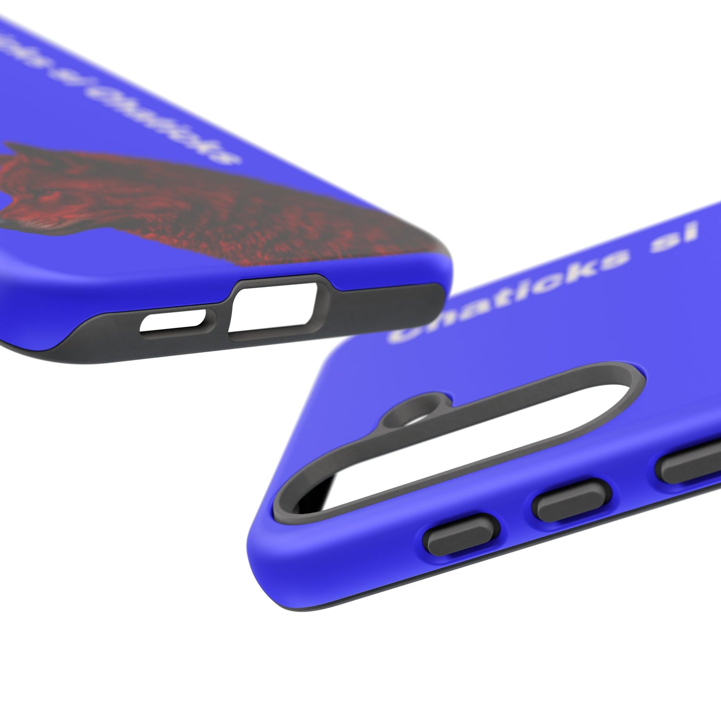Pawnee Phone Case — Blue 'Chaticks si Chaticks' Wolf Logo Tough Case