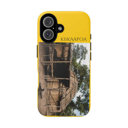 Kickapoo KIIKAAPOA Yellow Rustic Hut Protective Phone Case — Tough Cases