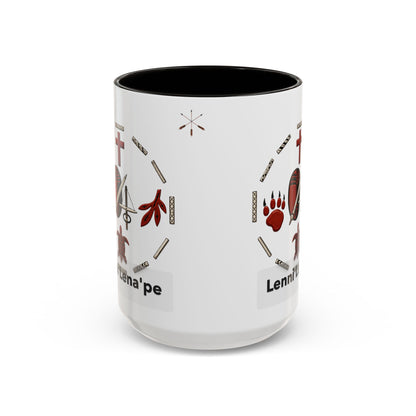 Delaware East Lenni Lenape Tribal Ceramic Mug – Native Symbols Coffee Cup (11oz/15oz)