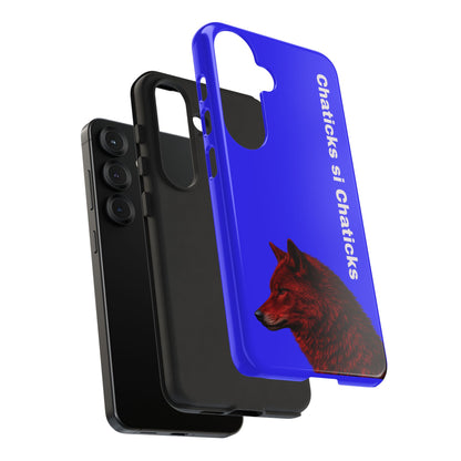 Pawnee Phone Case — Blue 'Chaticks si Chaticks' Wolf Logo Tough Case
