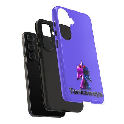 Tonkawa Phone Case — Tonkkaweya Sunrise Design (Protective Purple Hard Shell)