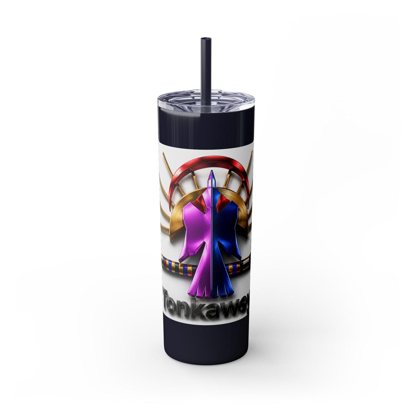 Tonkawa Skinny Tumbler with Straw, 20oz