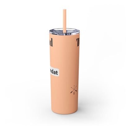 Wyandotte Skinny Tumbler with Straw, 20oz
