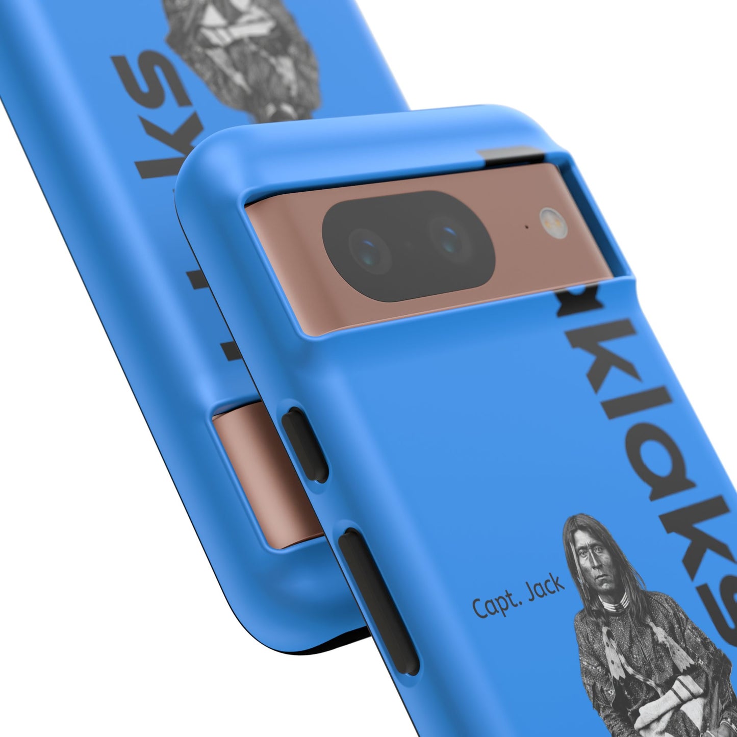 Modoc Blue 'Maklaks' Tough Phone Case with Eagle Drum Design