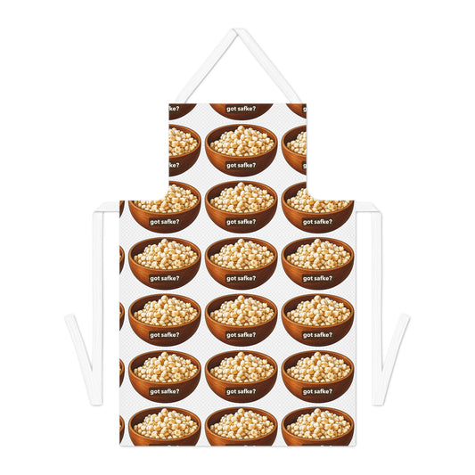 Safke Bowl Apron — 'got safke?' Funny Snack Lover Kitchen Apron