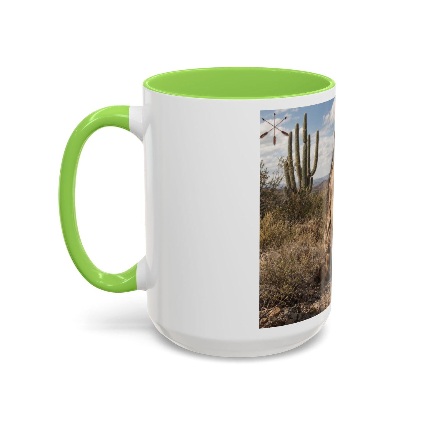 Ft. Sill Apache Desert Scene Coffee Mug — 'N'de' Southwest Landscape 11/15oz