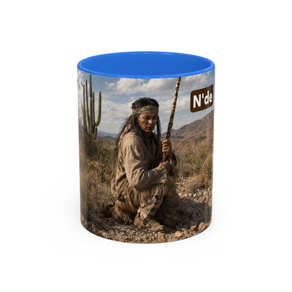 Ft. Sill Apache Desert Scene Coffee Mug — 'N'de' Southwest Landscape 11/15oz