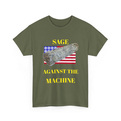 Sage Against the Machine T-Shirt — American Flag Smudge Stick Tee