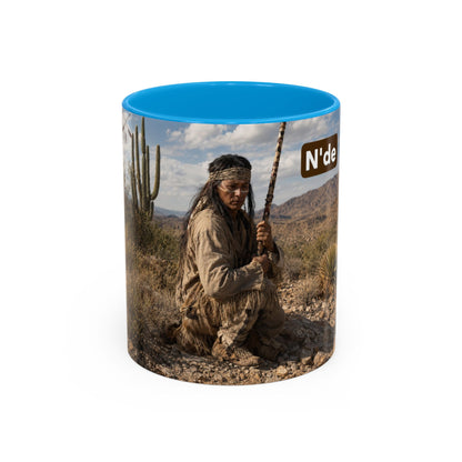 Ft. Sill Apache Desert Scene Coffee Mug — 'N'de' Southwest Landscape 11/15oz