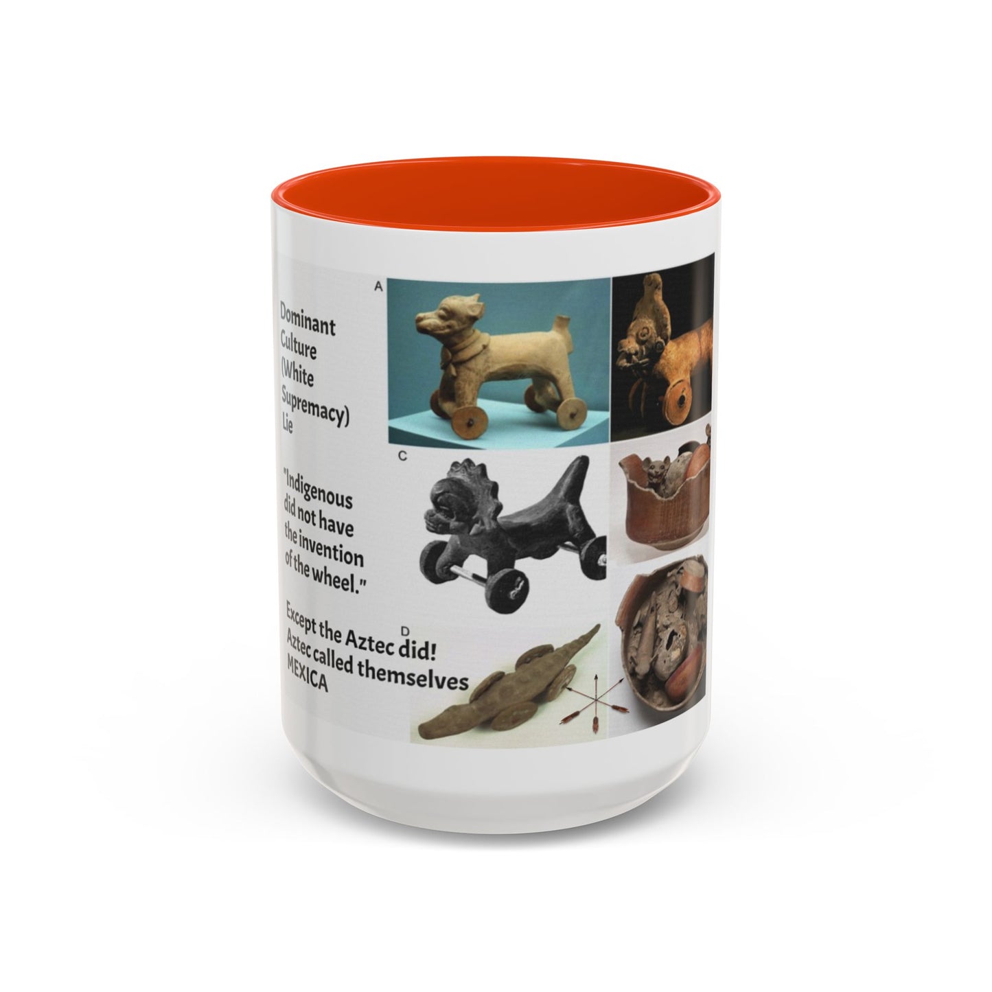 Aztec Artifact Photos Collage Coffee Mug (11oz/15oz)