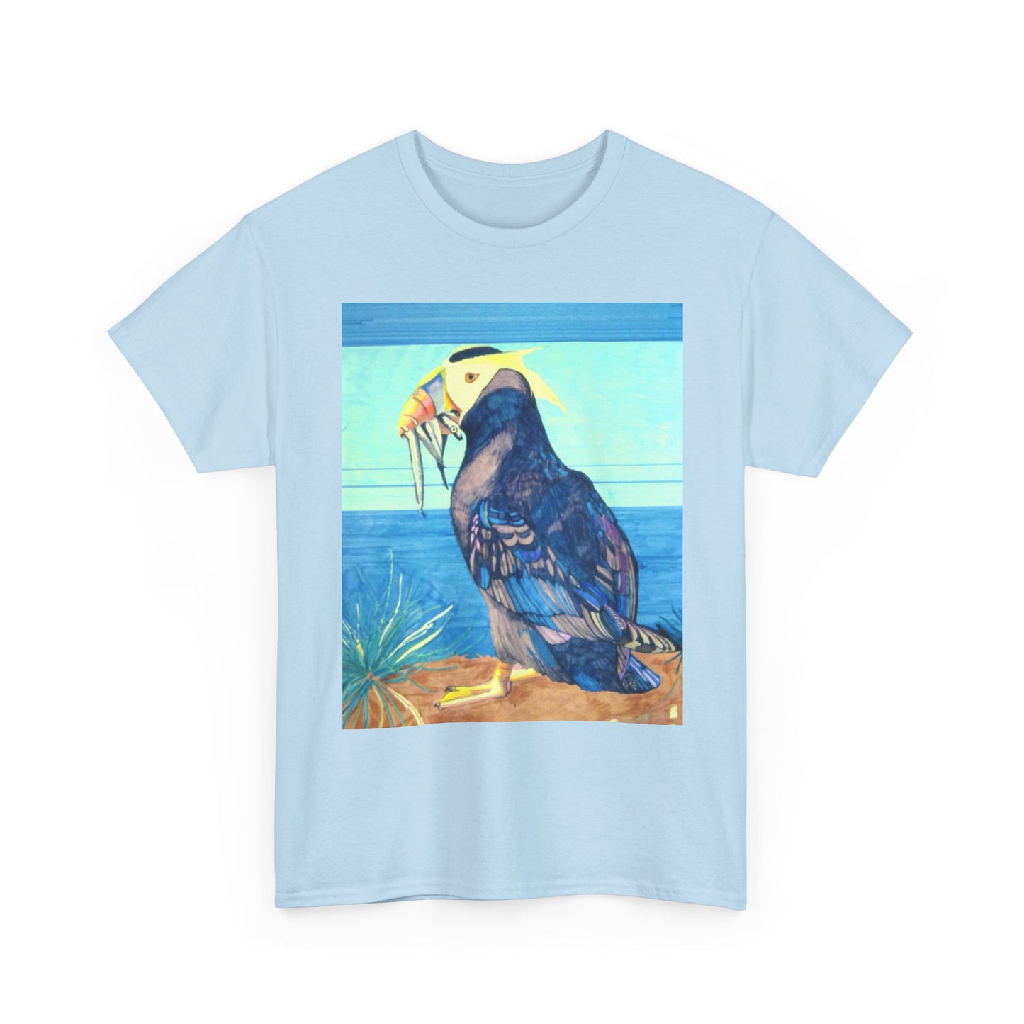 Puffin Beach Tee — Vintage Seaside Bird Graphic T-Shirt