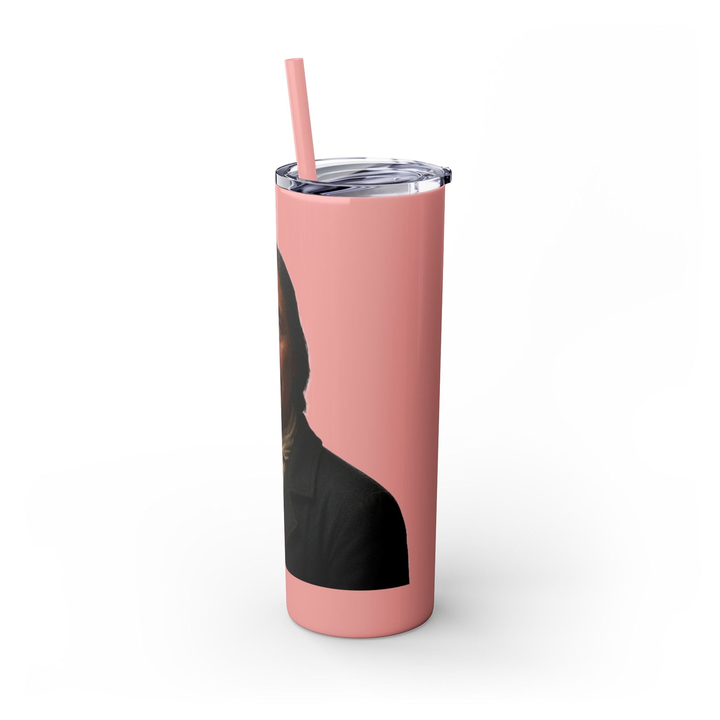 Chitto Harjo 20oz Skinny Tumbler with Classic Native American Portrait — Travel Straw Cup