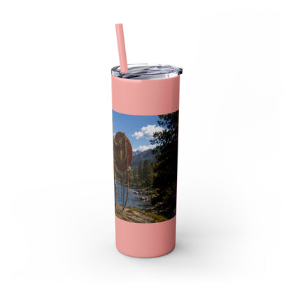 Chickasaw Skinny Tumbler with Straw, 20oz