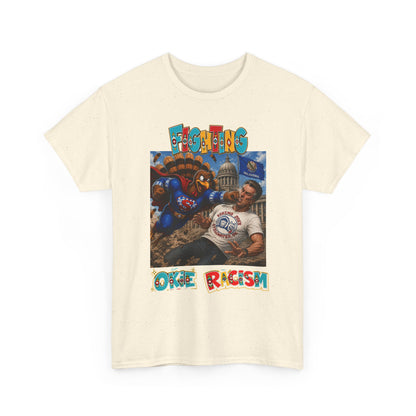 Turkey T-Shirt — Retro Comic 'Stop Racism' Graphic Tee