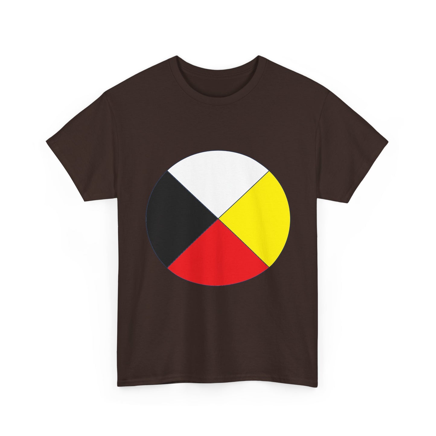 Native Medicine Wheel Tee — Four Directions Circle Design T-Shirt