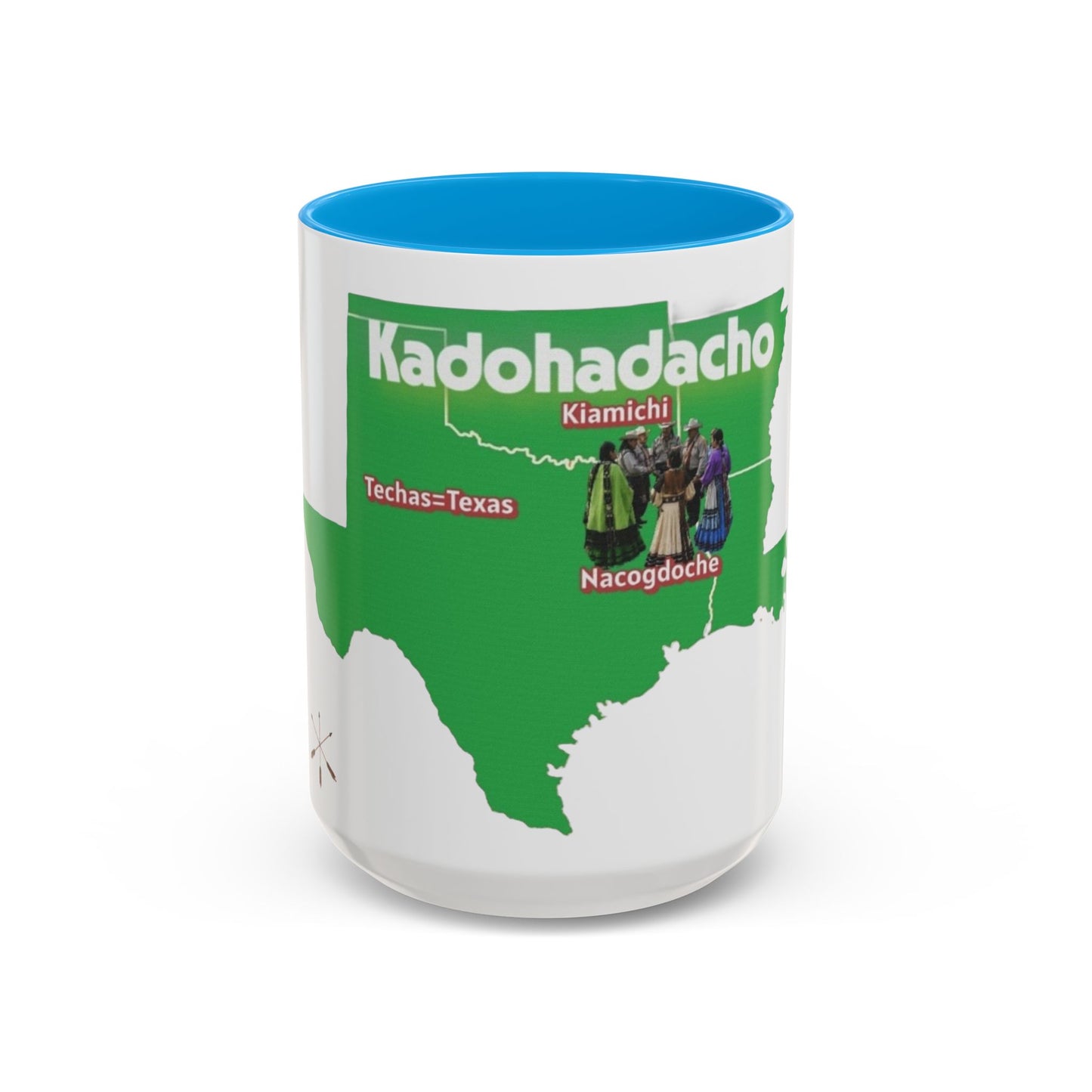 Caddo Kadohadacho Tribal Map Mug — Texas & Nacogdoches Native Pride Coffee Cup (11oz/15oz)