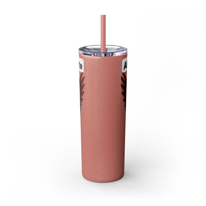 AQ Skinny Tumbler with Straw, 20oz