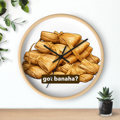Banaha Wall Clock — "Got Banaha?" Kitchen Decor Clock for Foodies & Holiday Entertaining