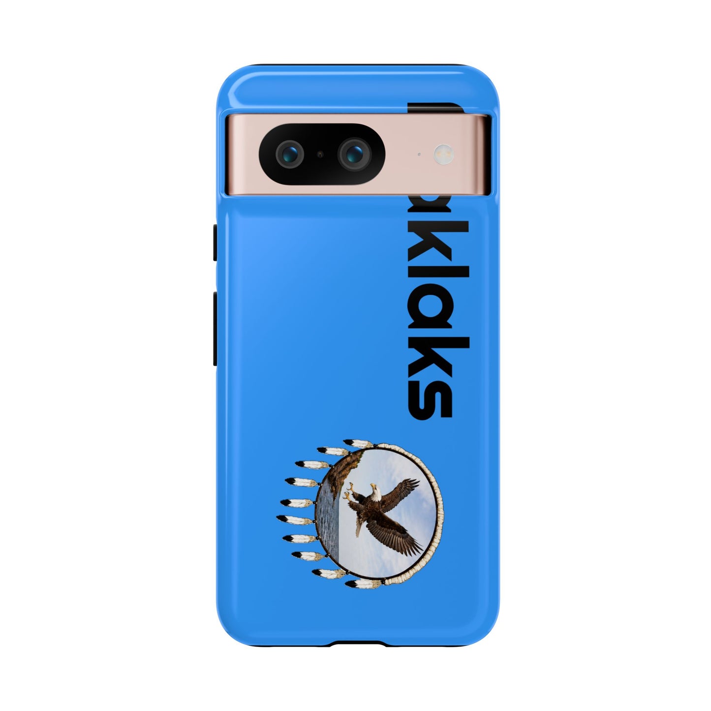 Modoc Blue 'Maklaks' Tough Phone Case with Eagle Drum Design
