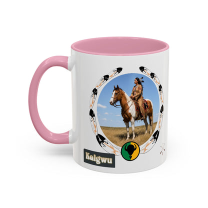 Kiowa Native Horse Photo Mug — Western Indigenous Pride Coffee Cup (11oz/15oz)